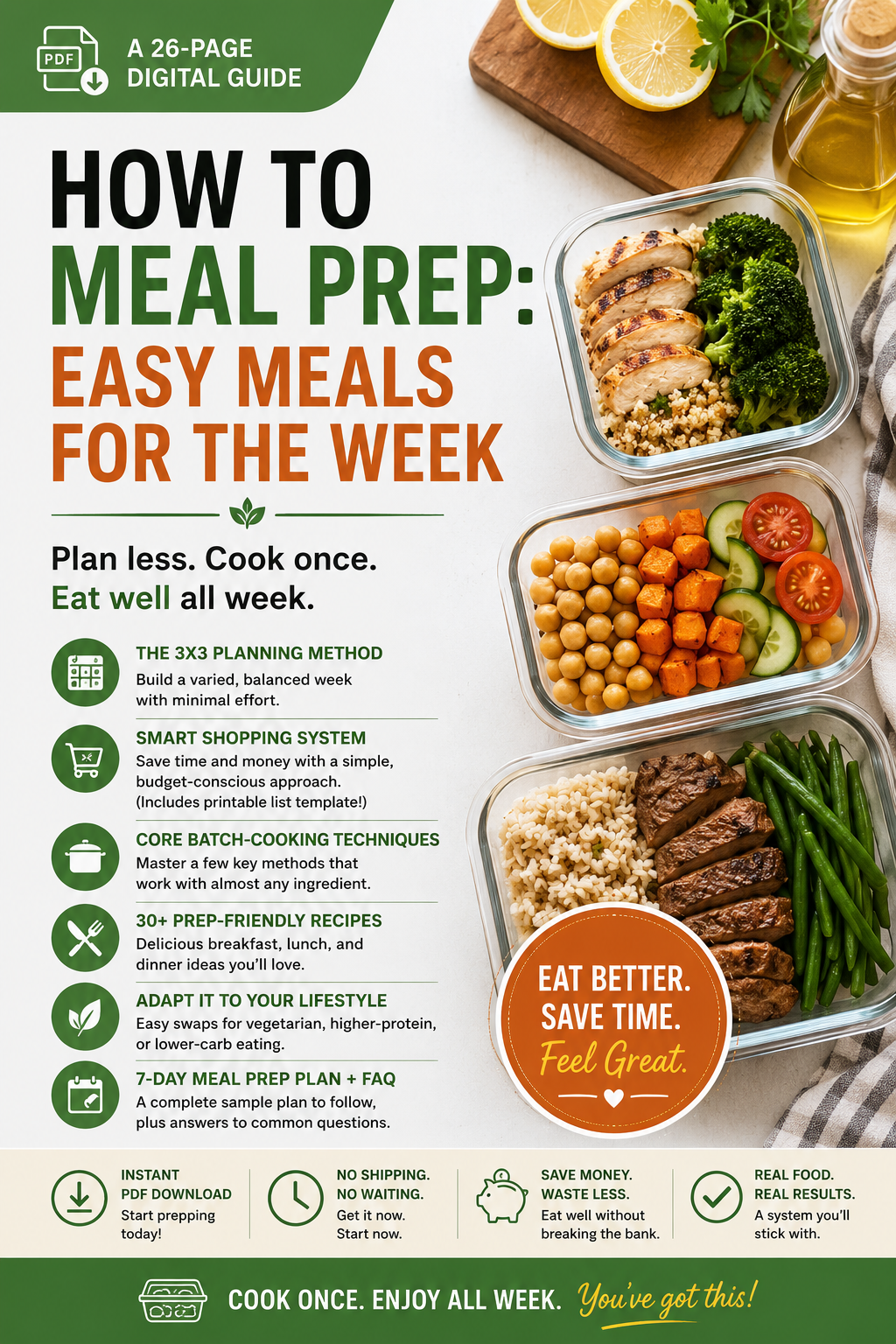 How to Meal Prep: Easy Meals for the Week